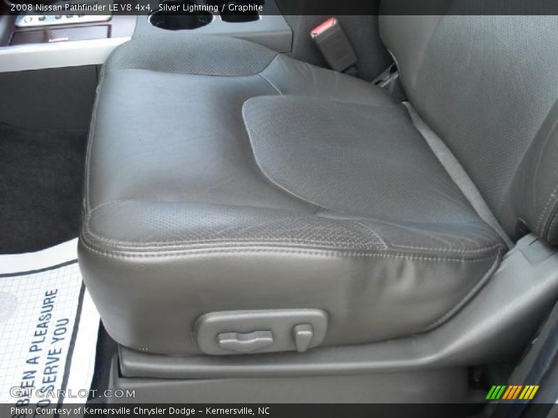 Silver Lightning / Graphite 2008 Nissan Pathfinder LE V8 4x4