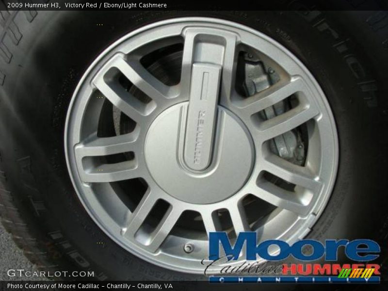 Victory Red / Ebony/Light Cashmere 2009 Hummer H3