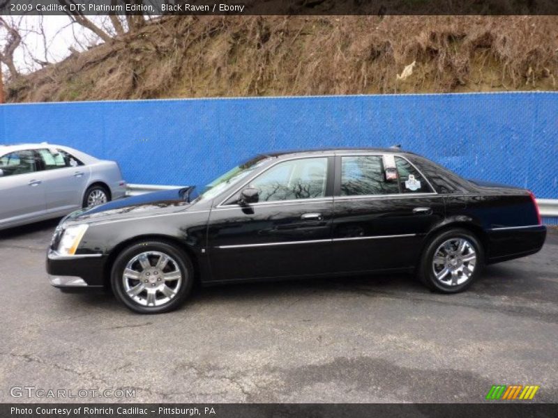 Black Raven / Ebony 2009 Cadillac DTS Platinum Edition