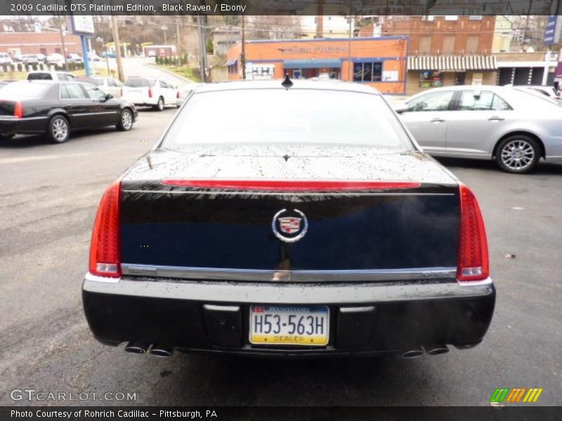 Black Raven / Ebony 2009 Cadillac DTS Platinum Edition