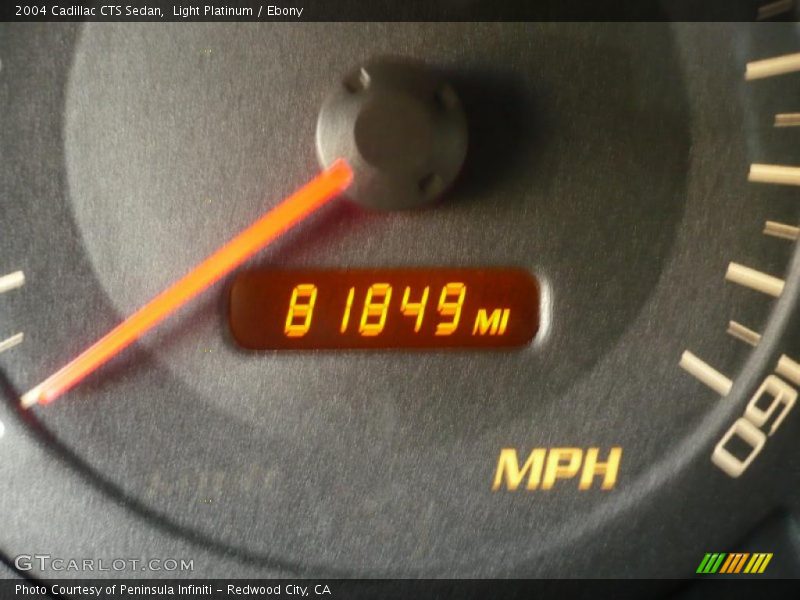 Light Platinum / Ebony 2004 Cadillac CTS Sedan