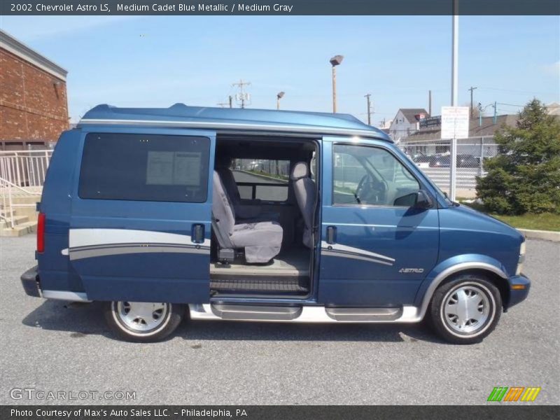 Medium Cadet Blue Metallic / Medium Gray 2002 Chevrolet Astro LS