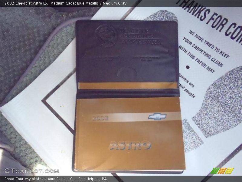 Medium Cadet Blue Metallic / Medium Gray 2002 Chevrolet Astro LS