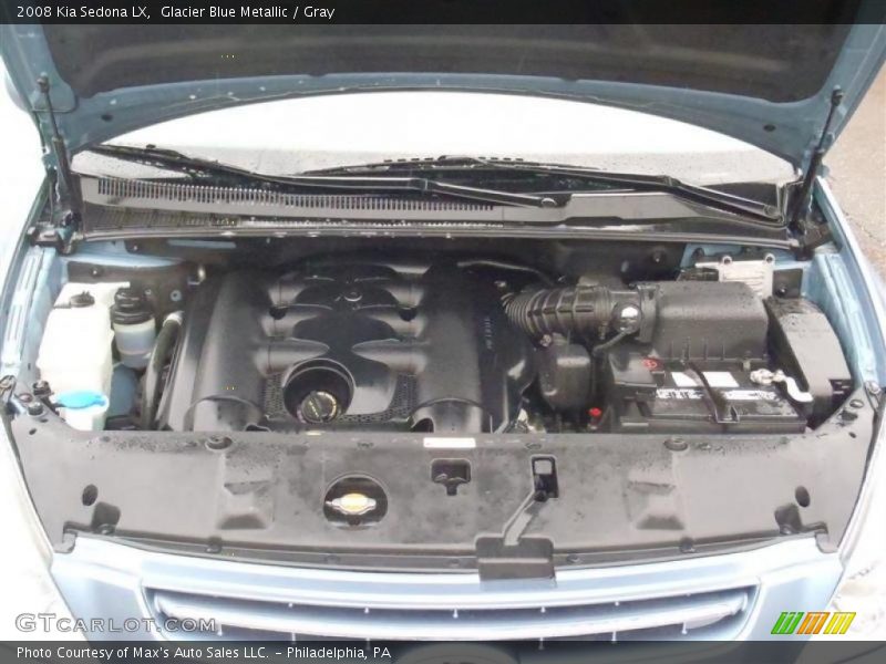 Glacier Blue Metallic / Gray 2008 Kia Sedona LX
