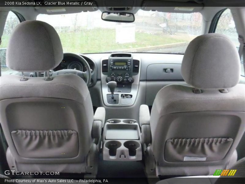 Glacier Blue Metallic / Gray 2008 Kia Sedona LX