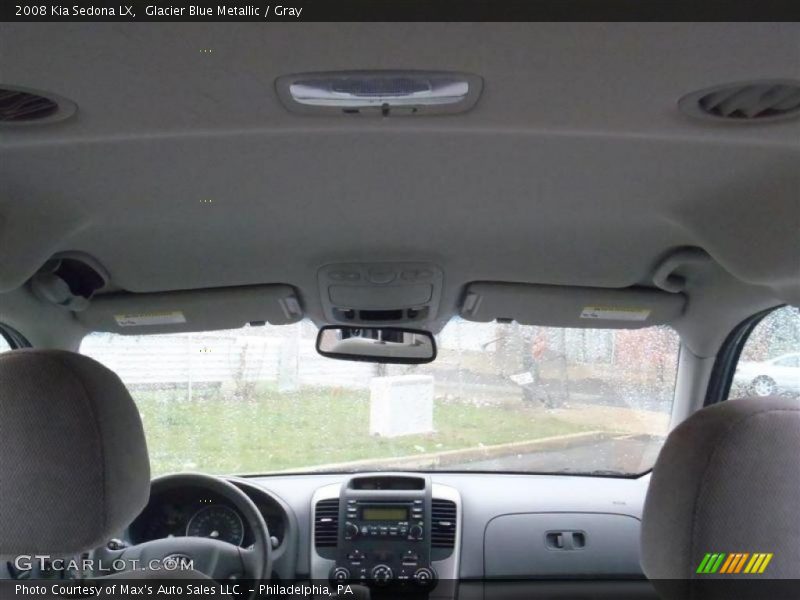 Glacier Blue Metallic / Gray 2008 Kia Sedona LX