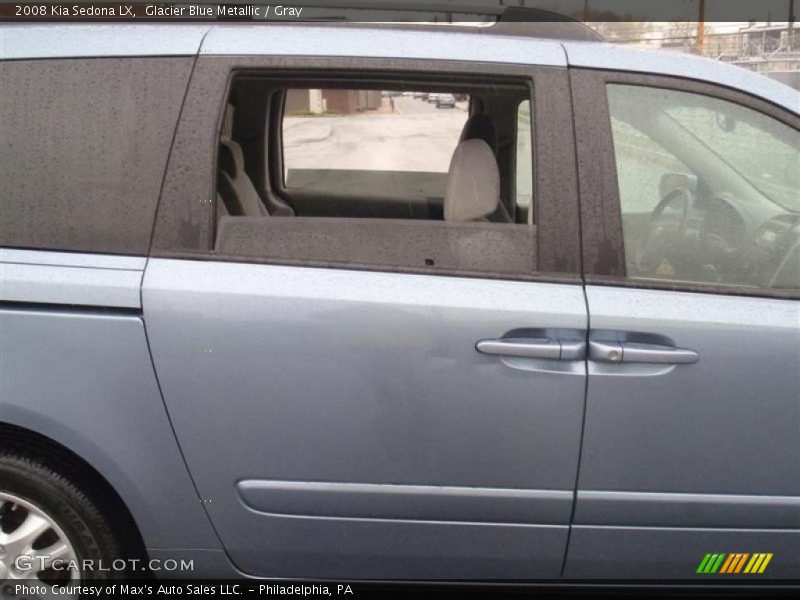 Glacier Blue Metallic / Gray 2008 Kia Sedona LX