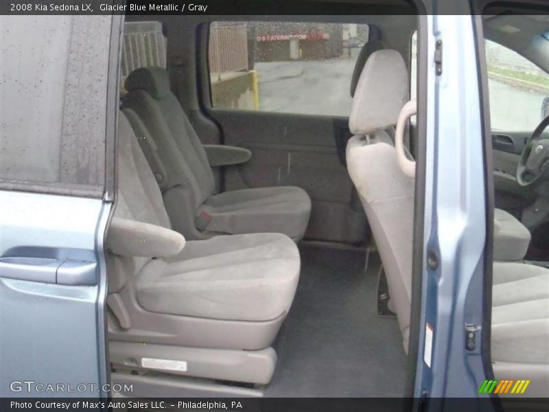 Glacier Blue Metallic / Gray 2008 Kia Sedona LX
