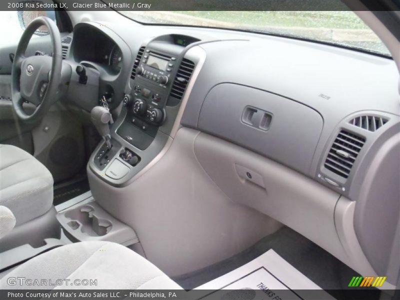 Glacier Blue Metallic / Gray 2008 Kia Sedona LX