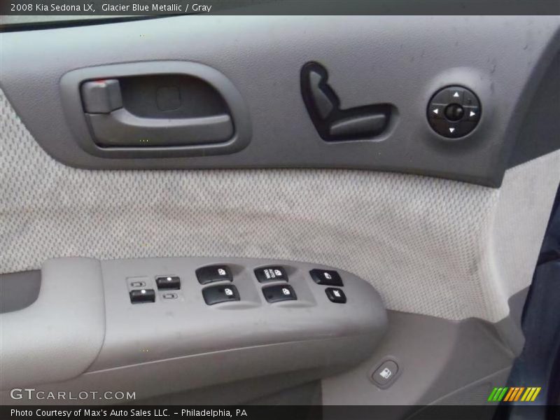 Glacier Blue Metallic / Gray 2008 Kia Sedona LX
