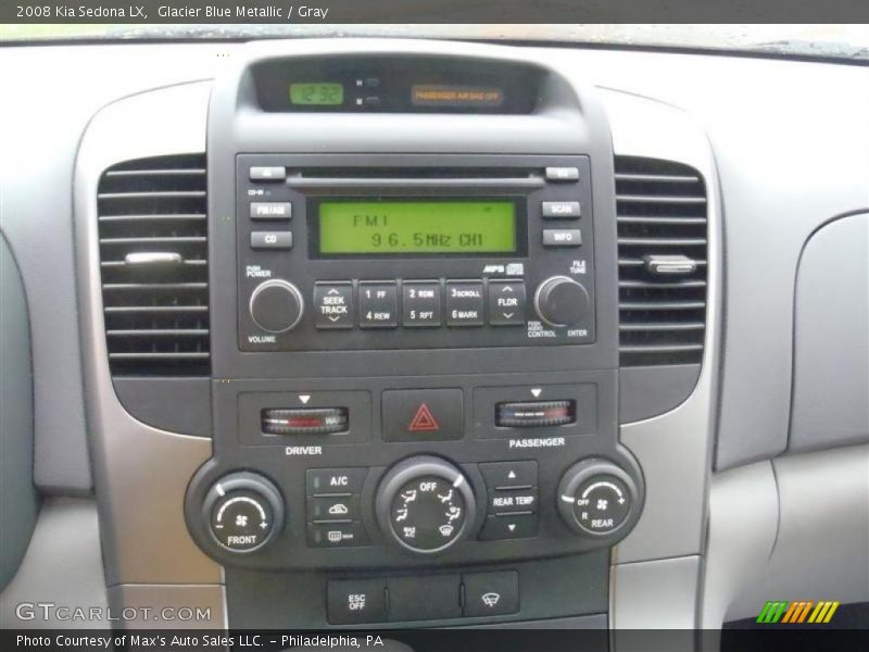 Glacier Blue Metallic / Gray 2008 Kia Sedona LX