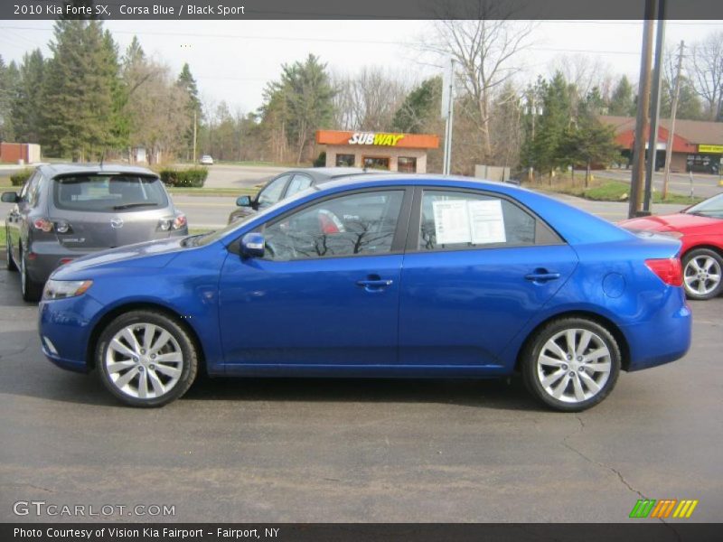Corsa Blue / Black Sport 2010 Kia Forte SX