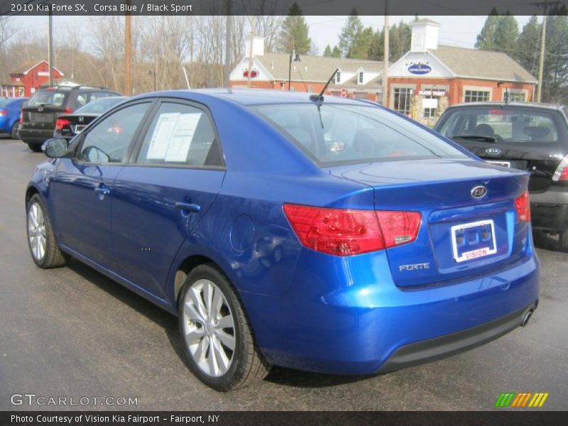 Corsa Blue / Black Sport 2010 Kia Forte SX
