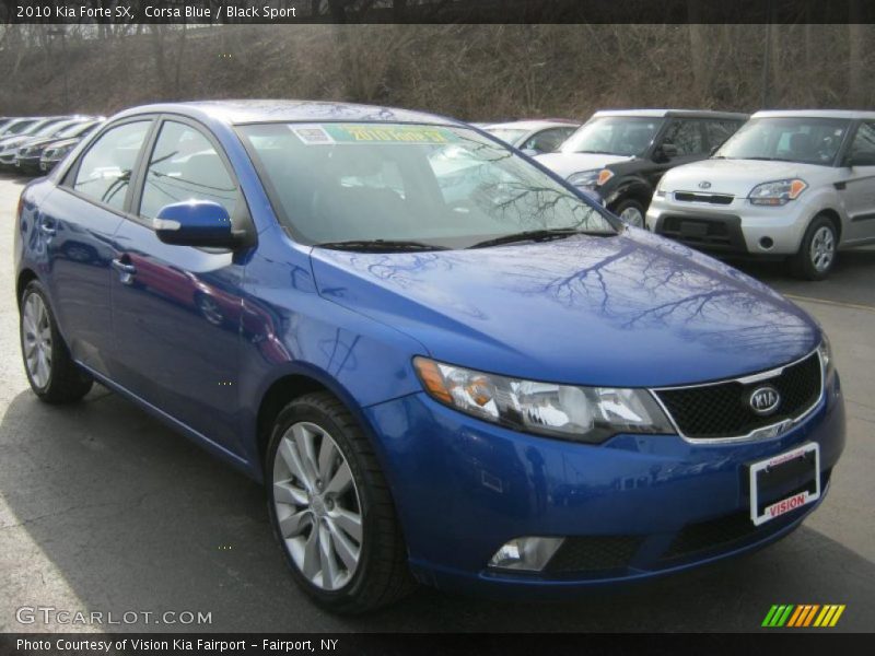 Corsa Blue / Black Sport 2010 Kia Forte SX
