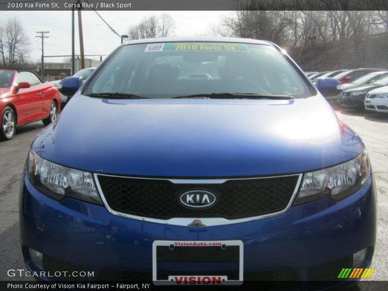 Corsa Blue / Black Sport 2010 Kia Forte SX