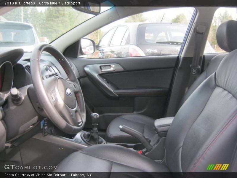 Corsa Blue / Black Sport 2010 Kia Forte SX
