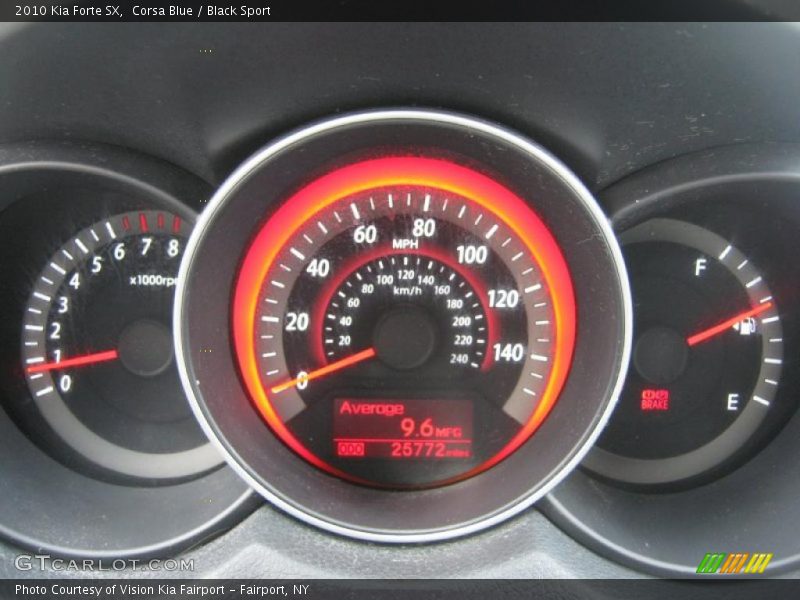 Corsa Blue / Black Sport 2010 Kia Forte SX