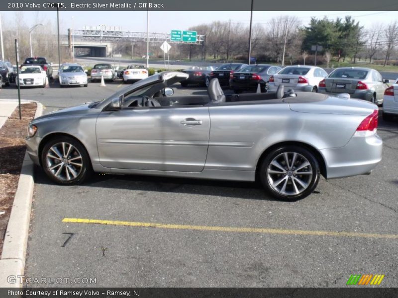 Electric Silver Metallic / Off Black 2010 Volvo C70 T5