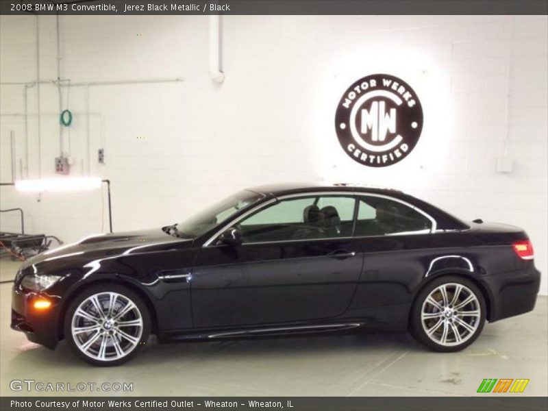 Jerez Black Metallic / Black 2008 BMW M3 Convertible