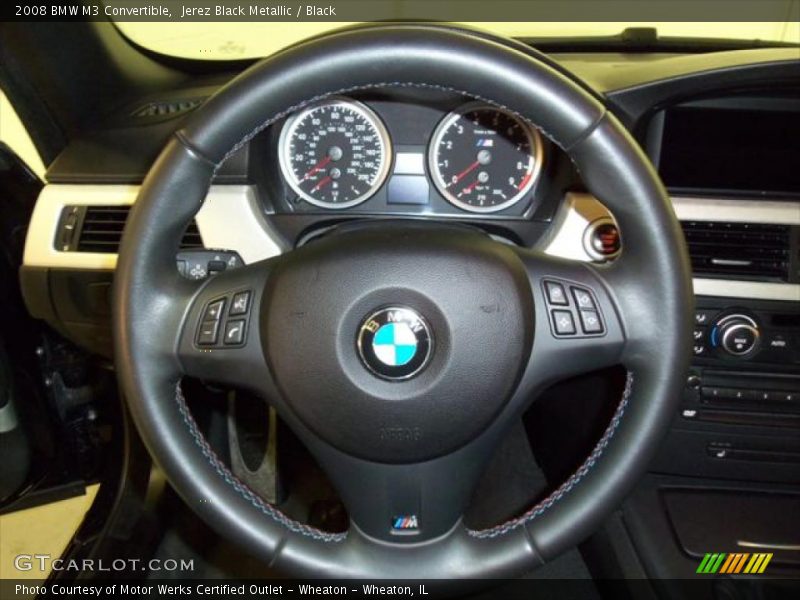 Jerez Black Metallic / Black 2008 BMW M3 Convertible