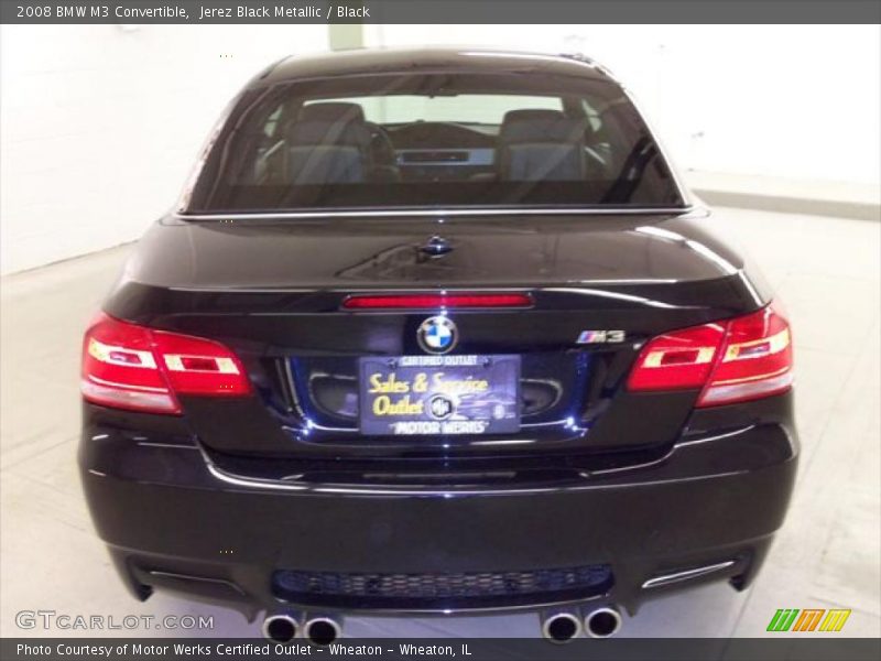 Jerez Black Metallic / Black 2008 BMW M3 Convertible