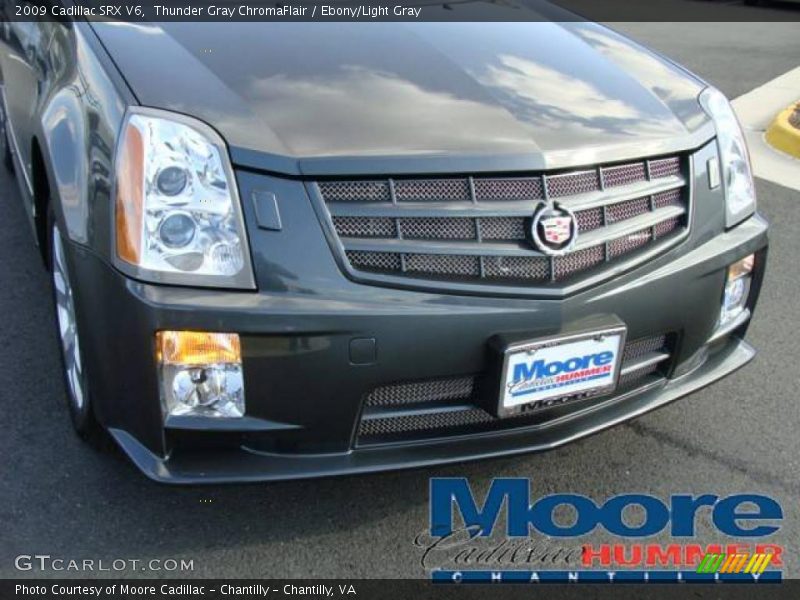 Thunder Gray ChromaFlair / Ebony/Light Gray 2009 Cadillac SRX V6