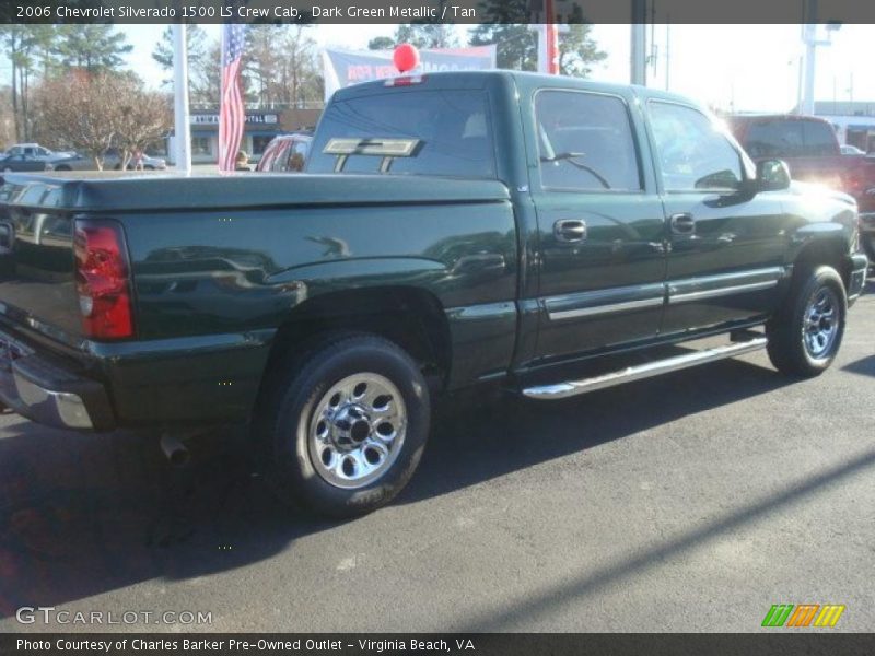 Dark Green Metallic / Tan 2006 Chevrolet Silverado 1500 LS Crew Cab