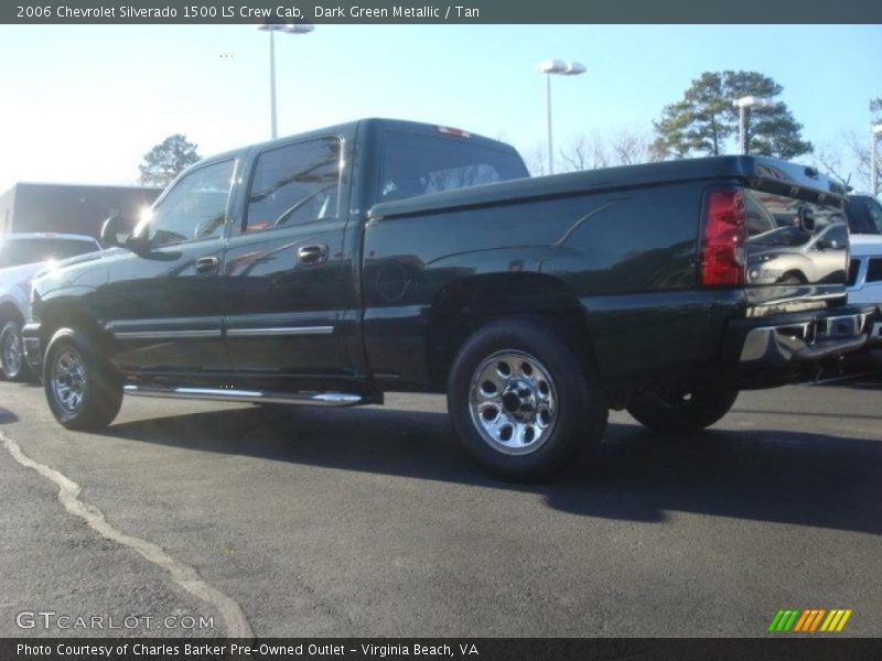 Dark Green Metallic / Tan 2006 Chevrolet Silverado 1500 LS Crew Cab