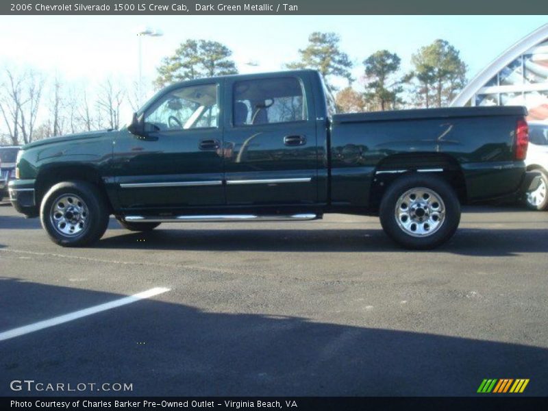 Dark Green Metallic / Tan 2006 Chevrolet Silverado 1500 LS Crew Cab