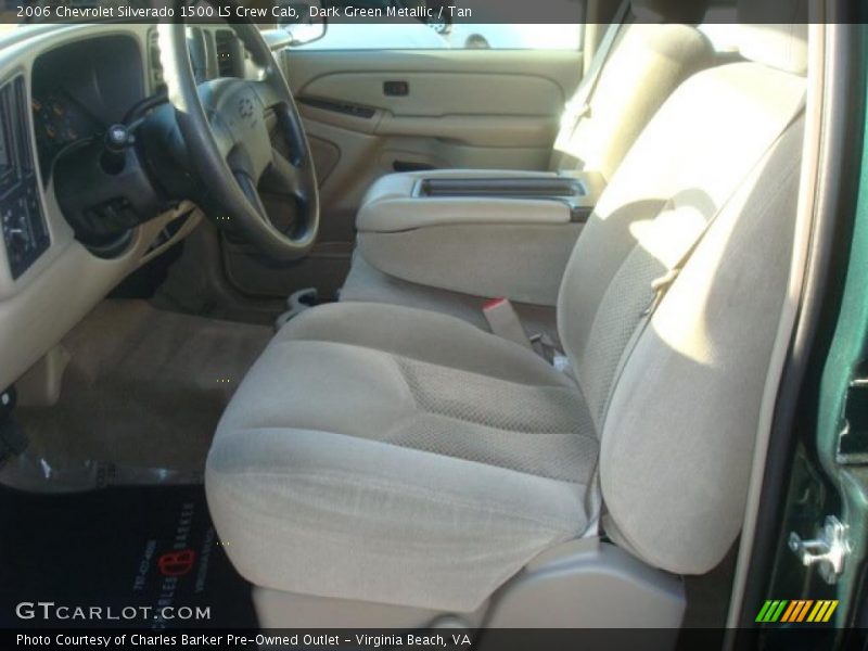 Dark Green Metallic / Tan 2006 Chevrolet Silverado 1500 LS Crew Cab