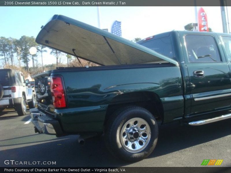 Dark Green Metallic / Tan 2006 Chevrolet Silverado 1500 LS Crew Cab