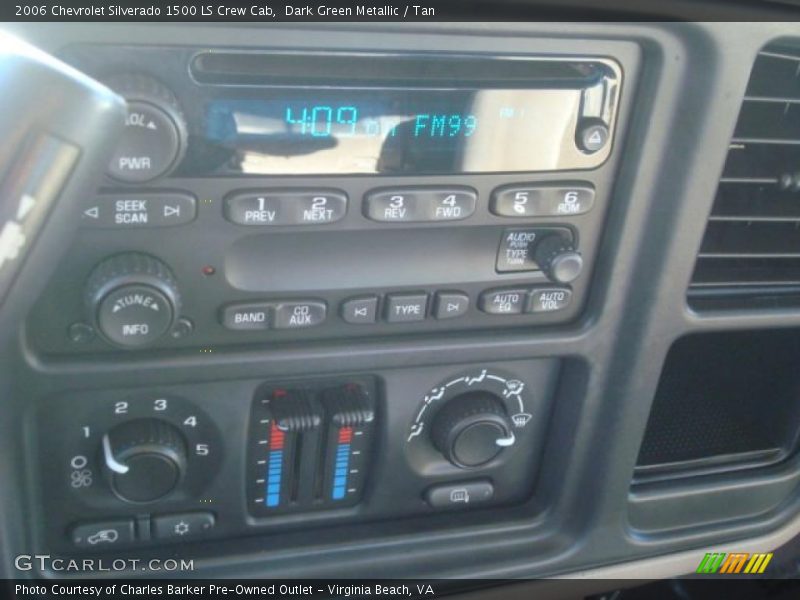 Dark Green Metallic / Tan 2006 Chevrolet Silverado 1500 LS Crew Cab