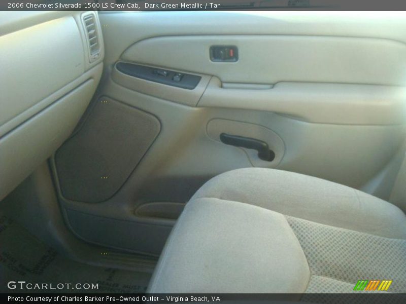 Dark Green Metallic / Tan 2006 Chevrolet Silverado 1500 LS Crew Cab