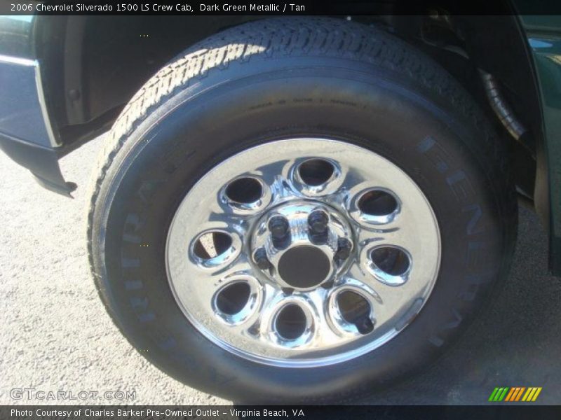Dark Green Metallic / Tan 2006 Chevrolet Silverado 1500 LS Crew Cab