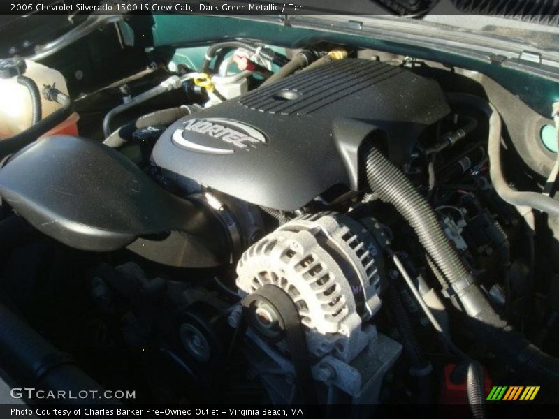 Dark Green Metallic / Tan 2006 Chevrolet Silverado 1500 LS Crew Cab