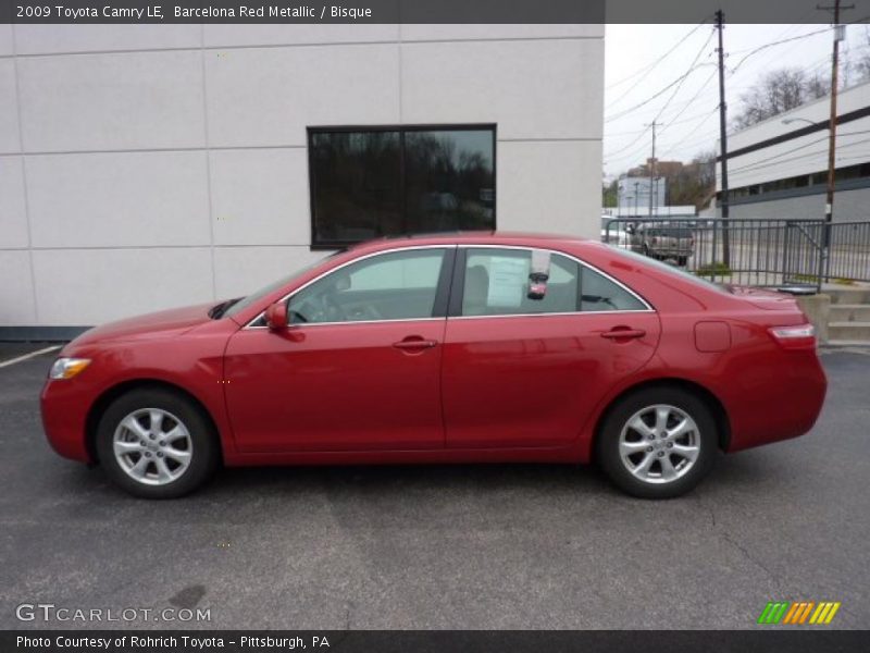 Barcelona Red Metallic / Bisque 2009 Toyota Camry LE
