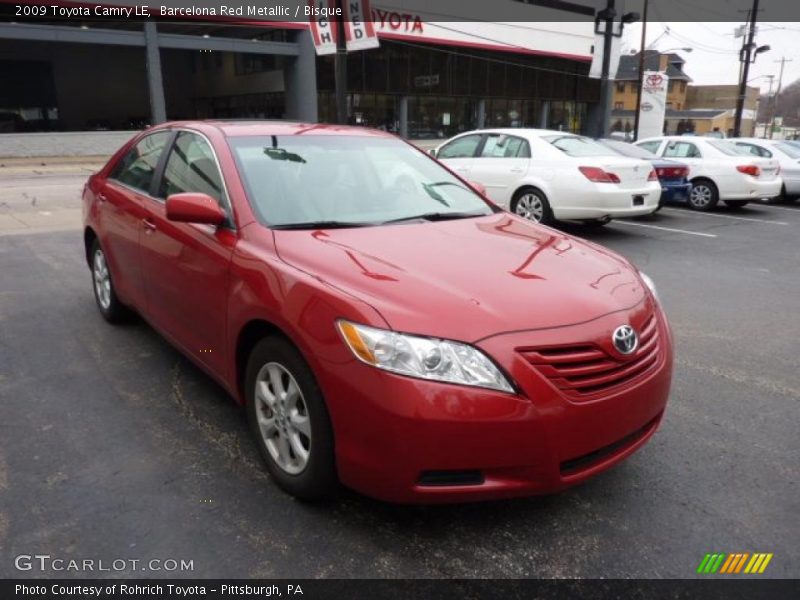 Barcelona Red Metallic / Bisque 2009 Toyota Camry LE