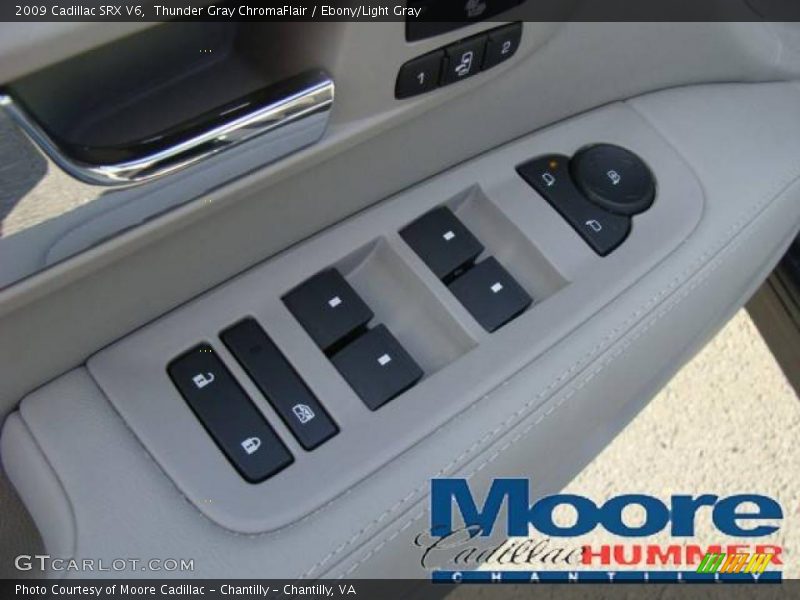 Thunder Gray ChromaFlair / Ebony/Light Gray 2009 Cadillac SRX V6