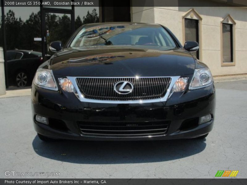 Obsidian Black / Black 2008 Lexus GS 350 AWD
