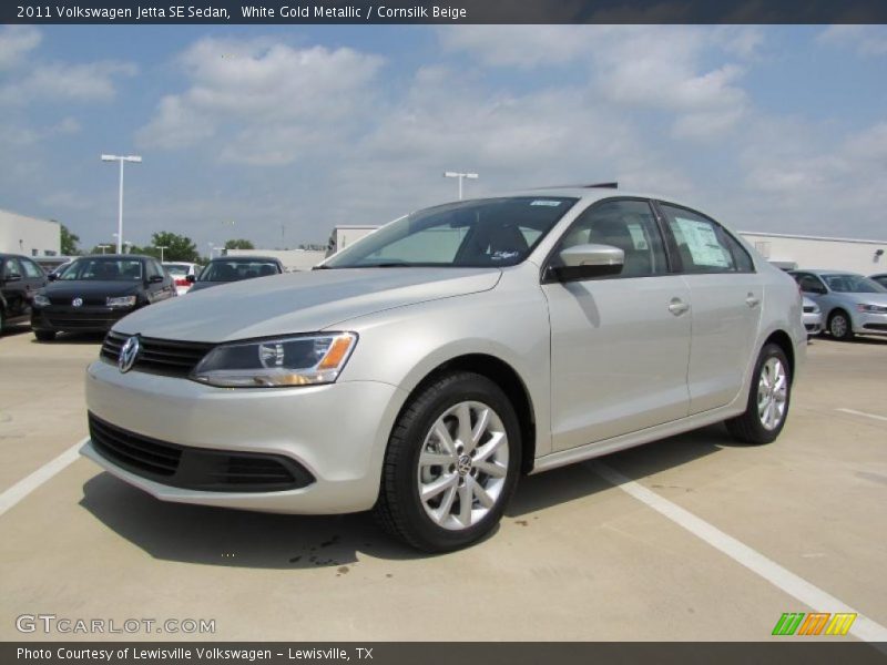 White Gold Metallic / Cornsilk Beige 2011 Volkswagen Jetta SE Sedan