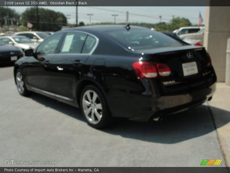 Obsidian Black / Black 2008 Lexus GS 350 AWD