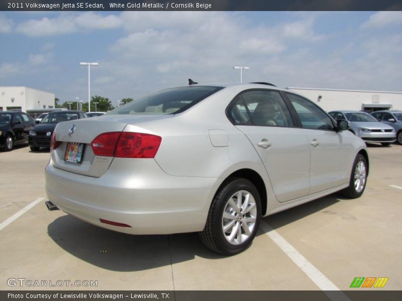 White Gold Metallic / Cornsilk Beige 2011 Volkswagen Jetta SE Sedan