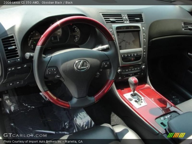 Obsidian Black / Black 2008 Lexus GS 350 AWD