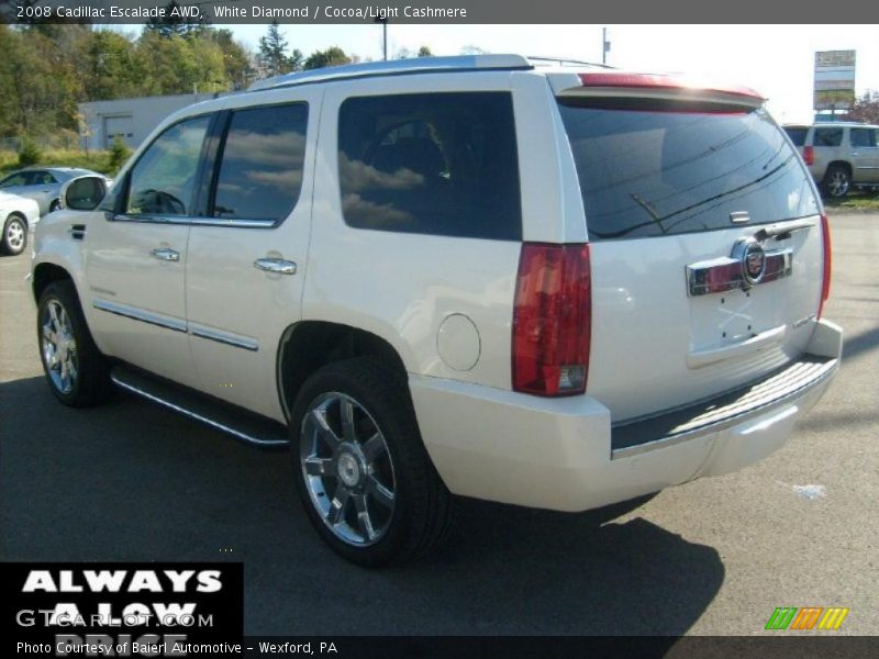 White Diamond / Cocoa/Light Cashmere 2008 Cadillac Escalade AWD