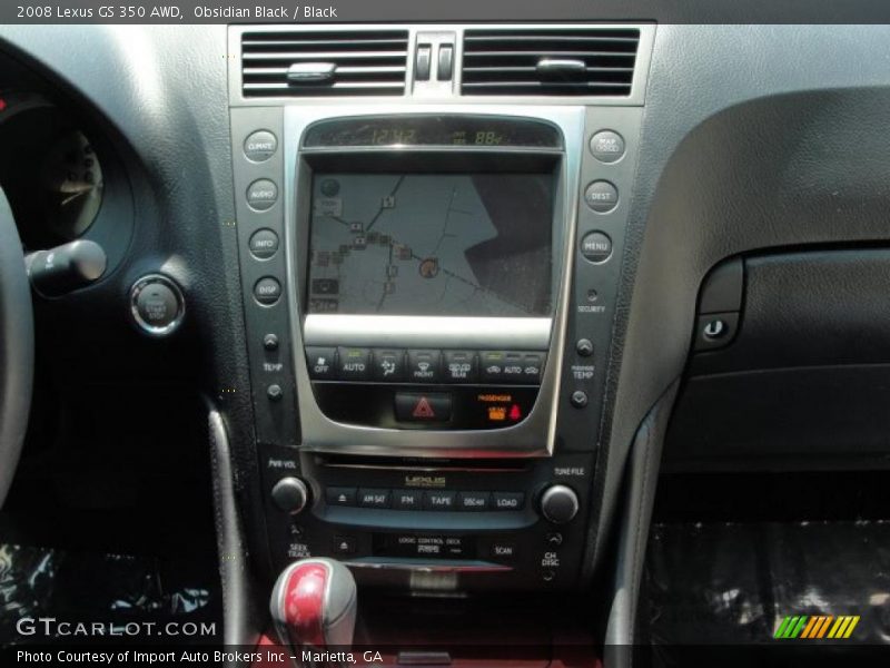 Obsidian Black / Black 2008 Lexus GS 350 AWD