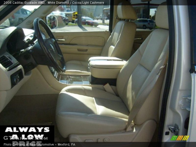 White Diamond / Cocoa/Light Cashmere 2008 Cadillac Escalade AWD