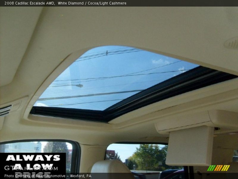 White Diamond / Cocoa/Light Cashmere 2008 Cadillac Escalade AWD