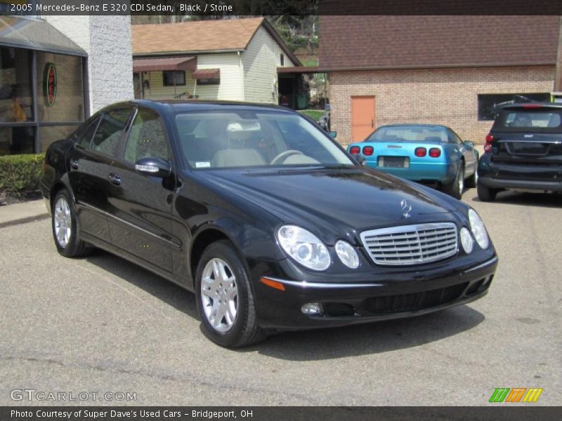 Black / Stone 2005 Mercedes-Benz E 320 CDI Sedan