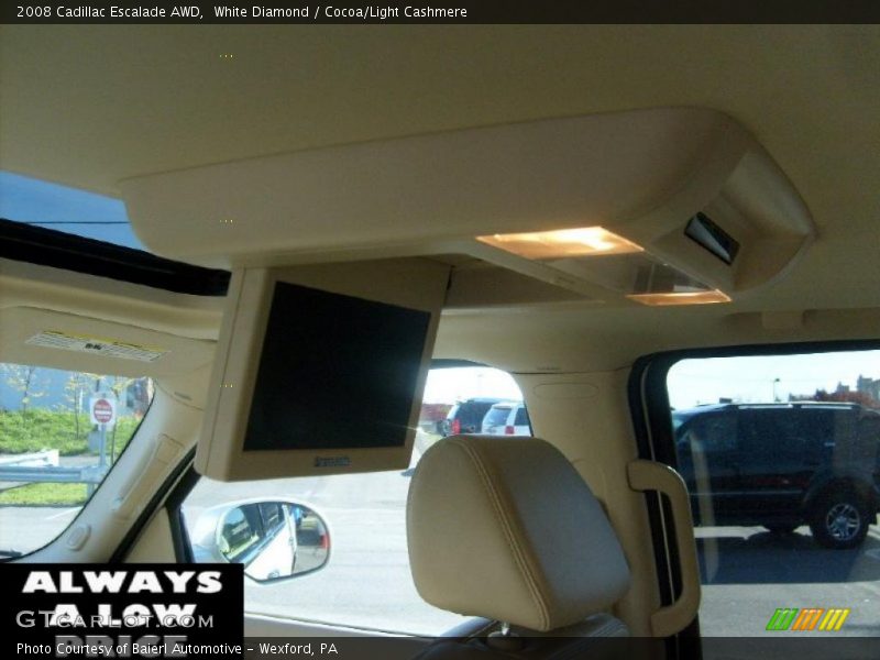White Diamond / Cocoa/Light Cashmere 2008 Cadillac Escalade AWD