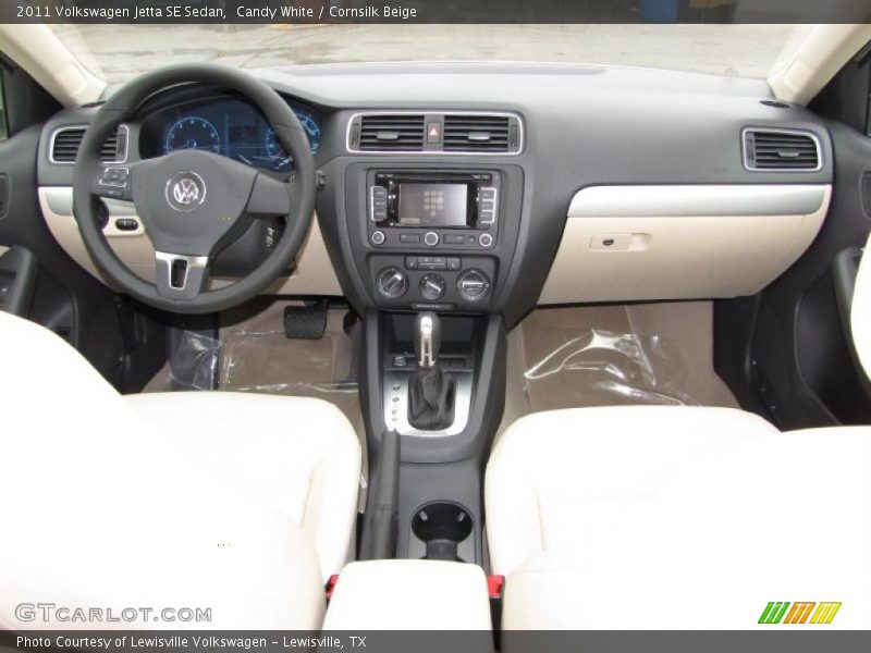 Candy White / Cornsilk Beige 2011 Volkswagen Jetta SE Sedan